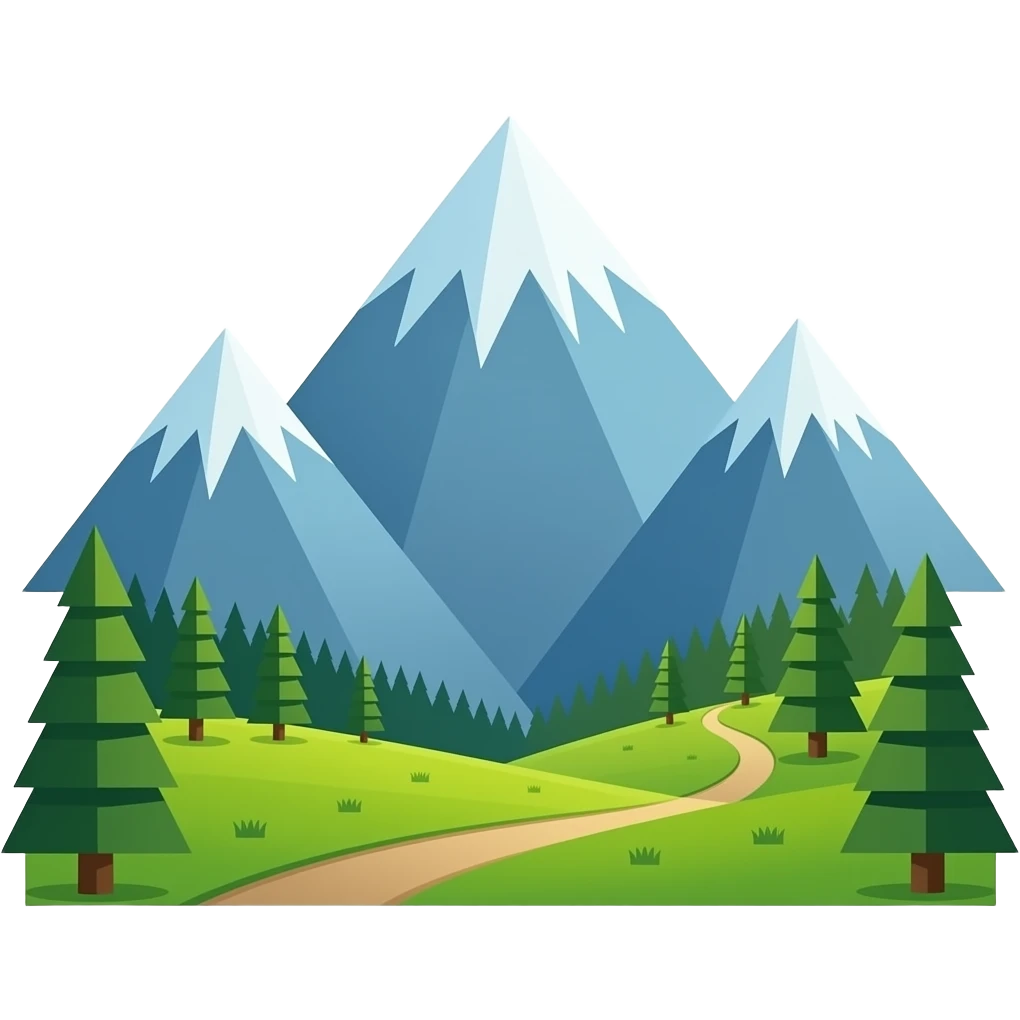 montañas pero sin el marco emoji emoji