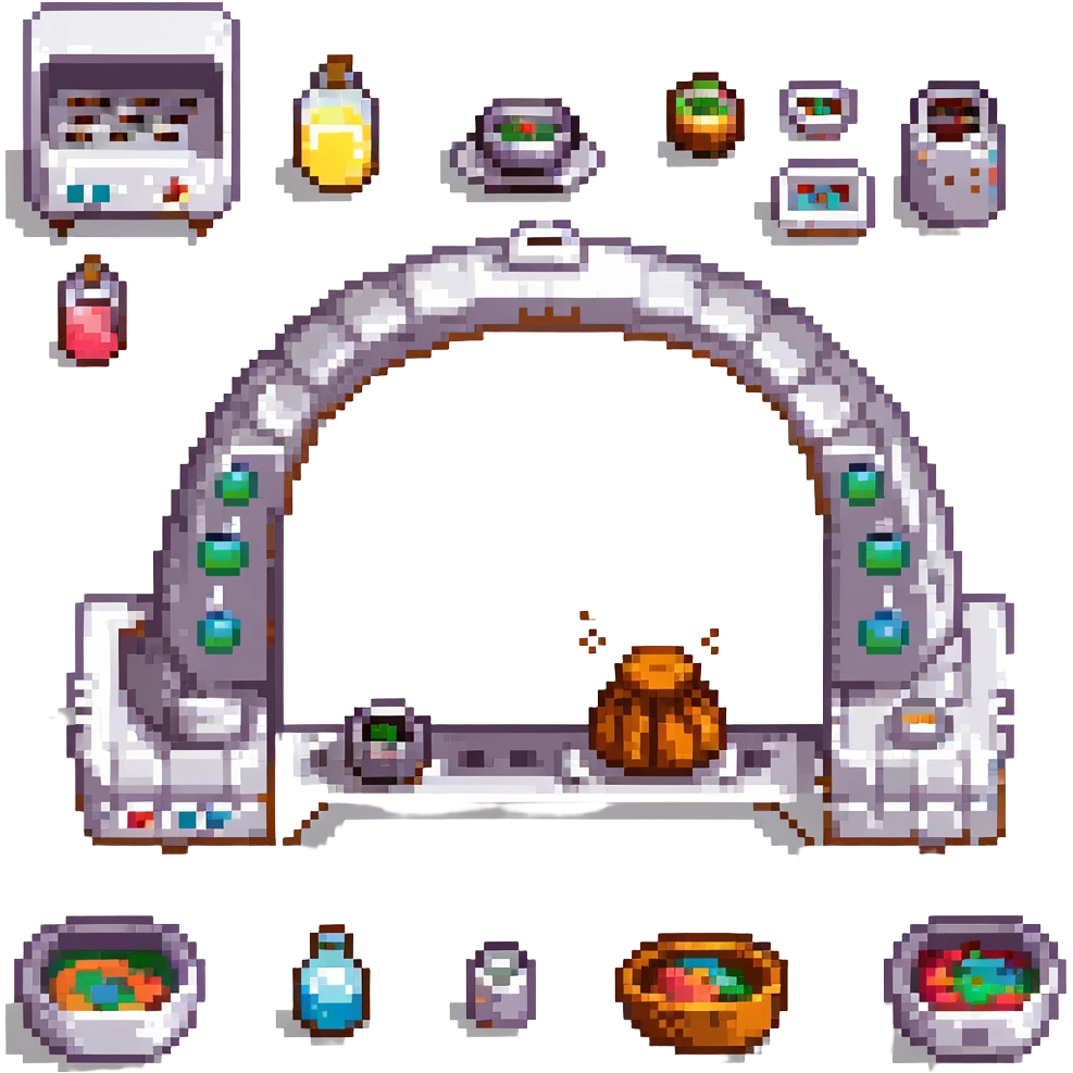 A transcendent baker manipulating timelines and alternate realities to bake. Ingredients phase in from other dimensions, and the oven warps space itself. UI is fragmented, shifting, and surreal—portals, time loops, and morphing recipe glyphs. emoji