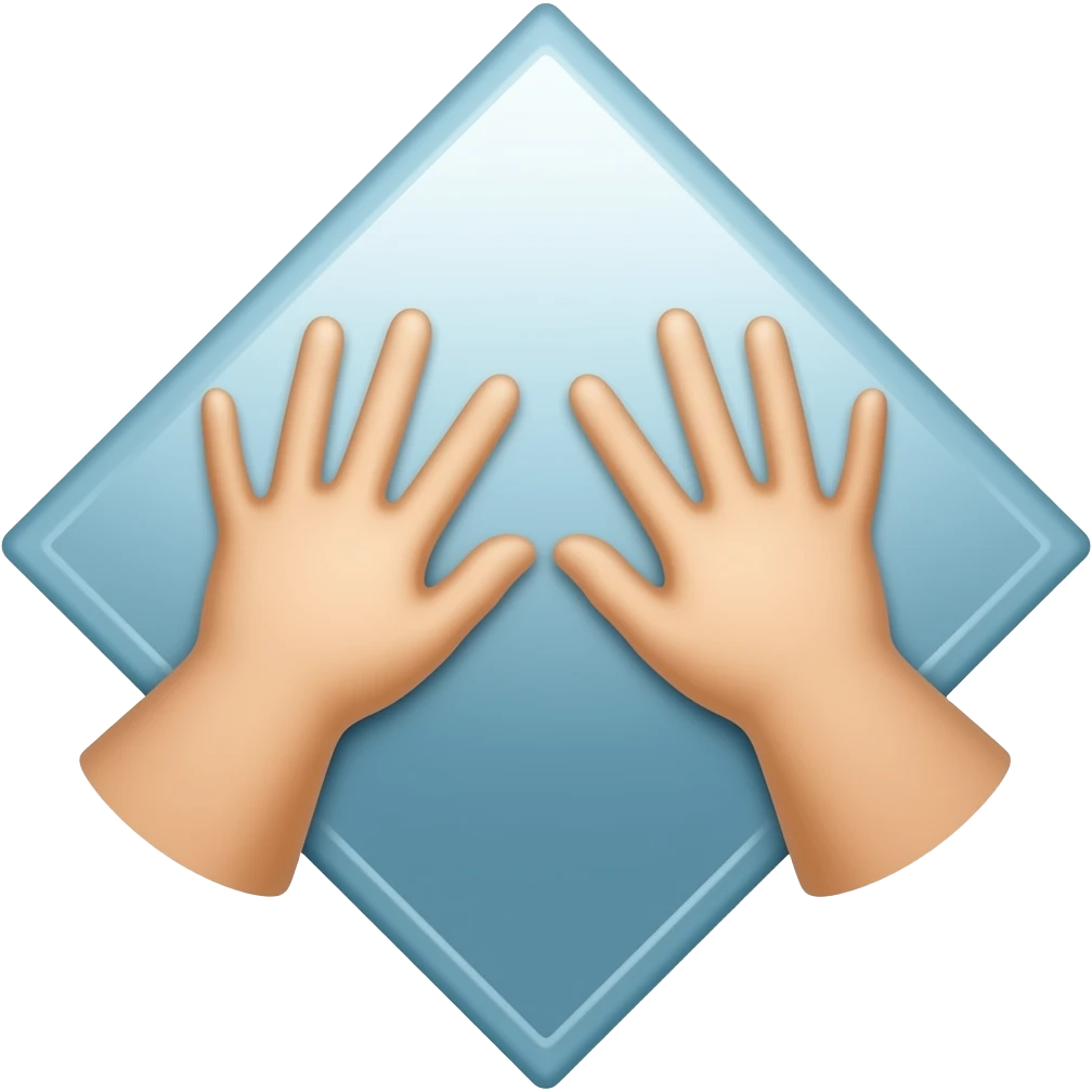 Rombo con le mani emoji