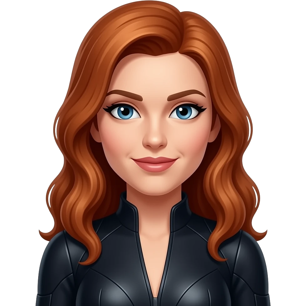 Black Widow from Heroes and Villains emoji