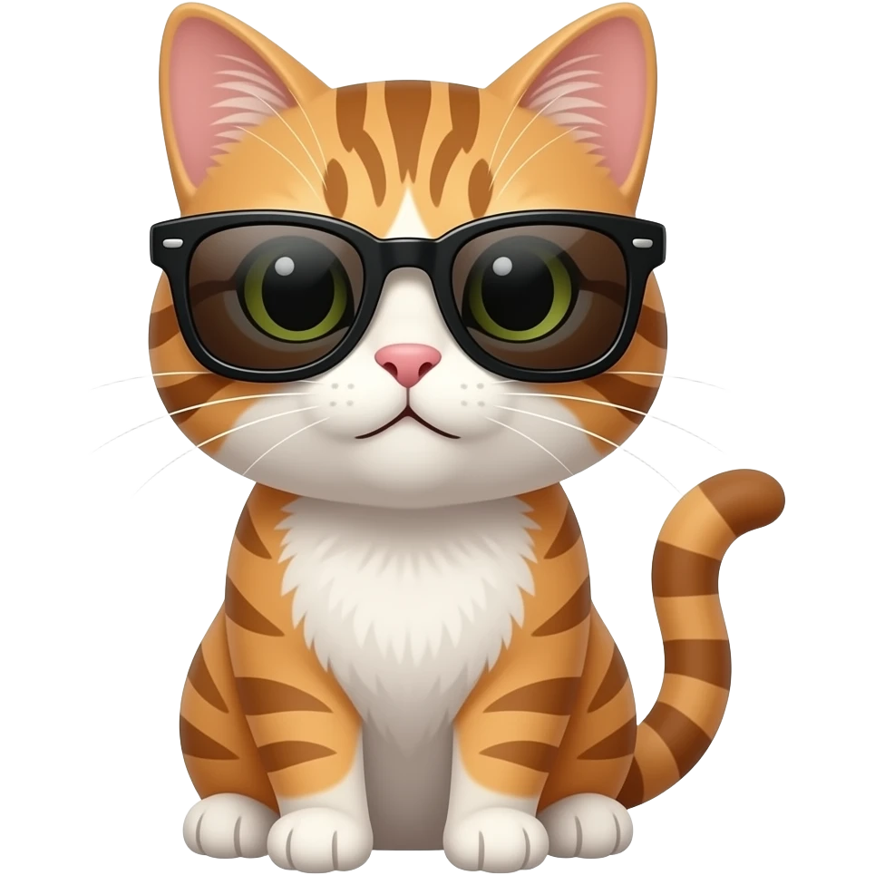Cat wearing sunglasses emoji