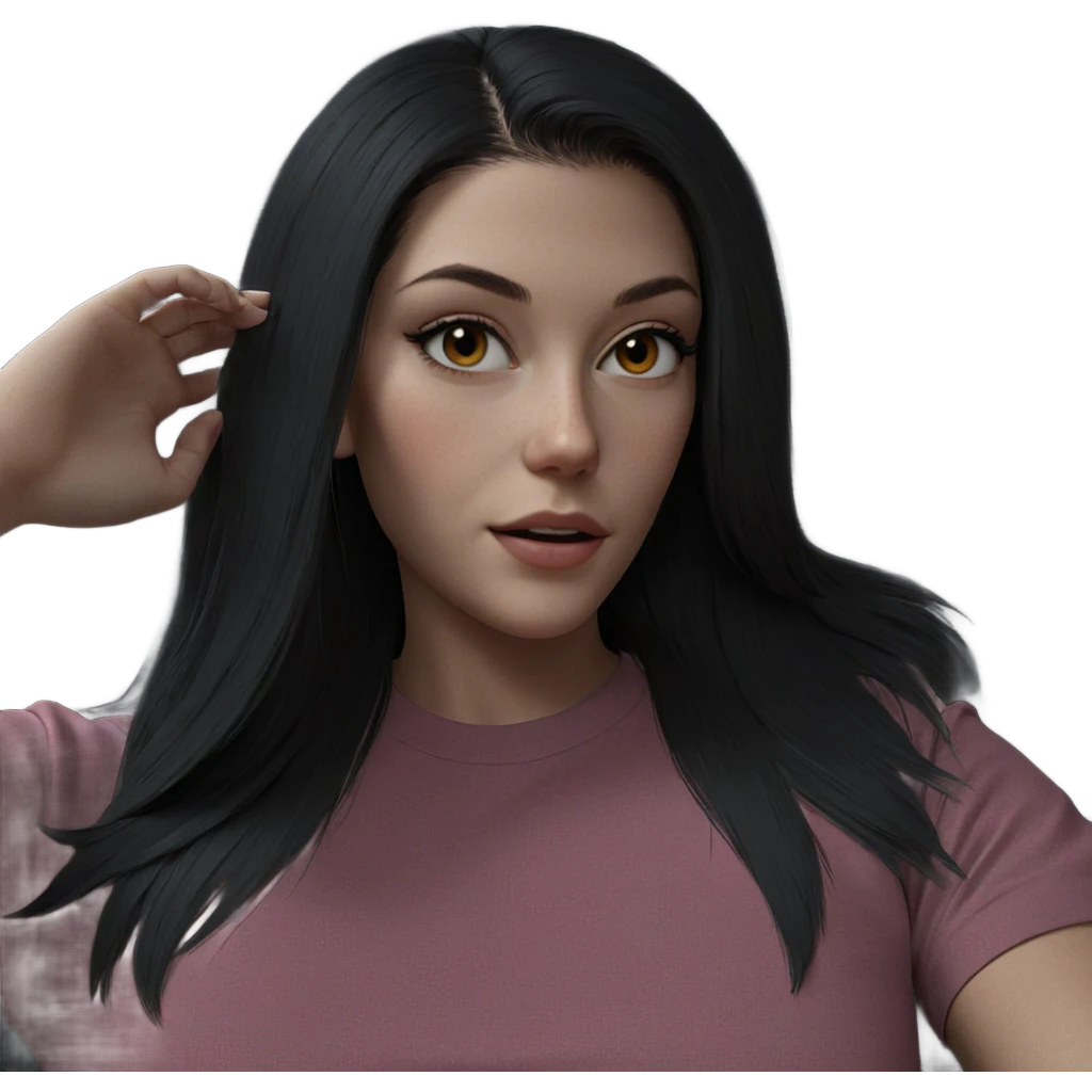 realistic portrait of girl emoji