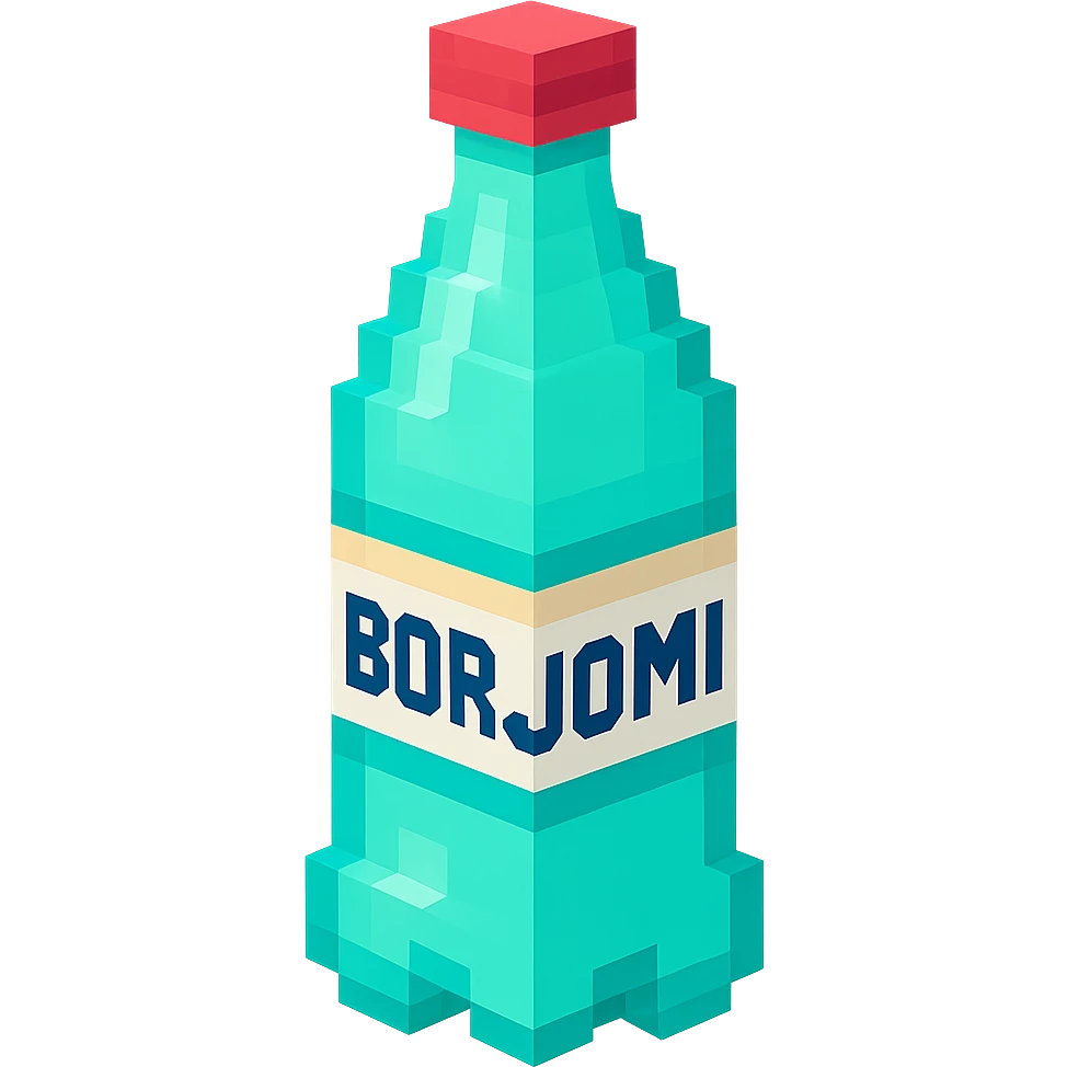 бутылка borjomi, no background emoji