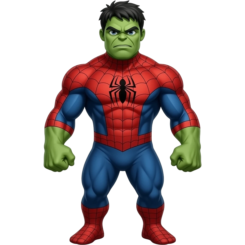 Hulk in a Spider-Man suit emoji