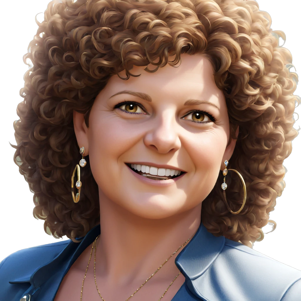 smiling girl with jewelry portrait emoji