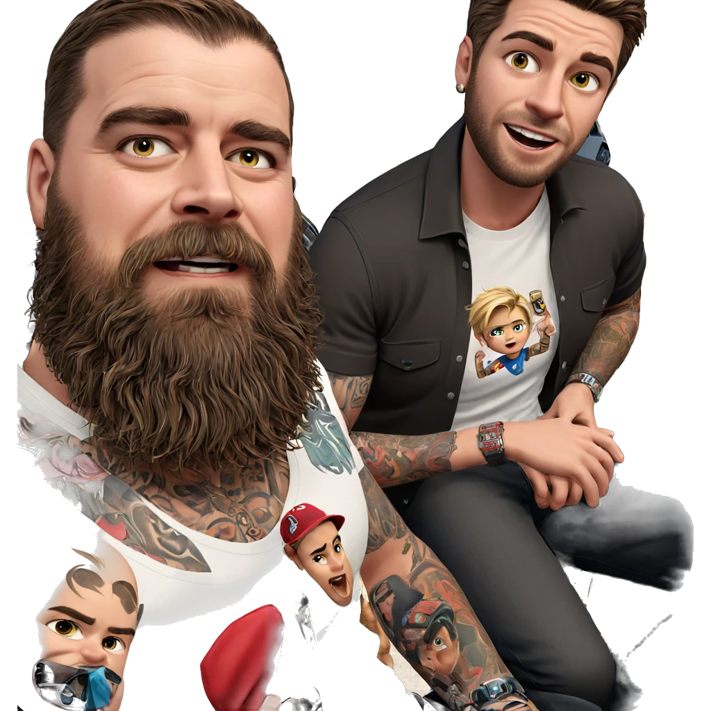 boys with cars and tattoos emoji