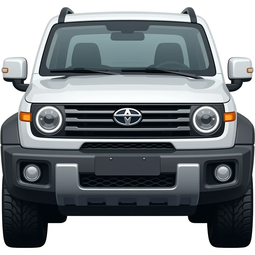 White thar car emoji