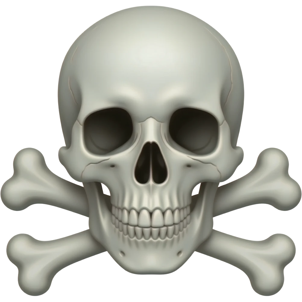 estudiocalavera con huesos cruzados emoji
