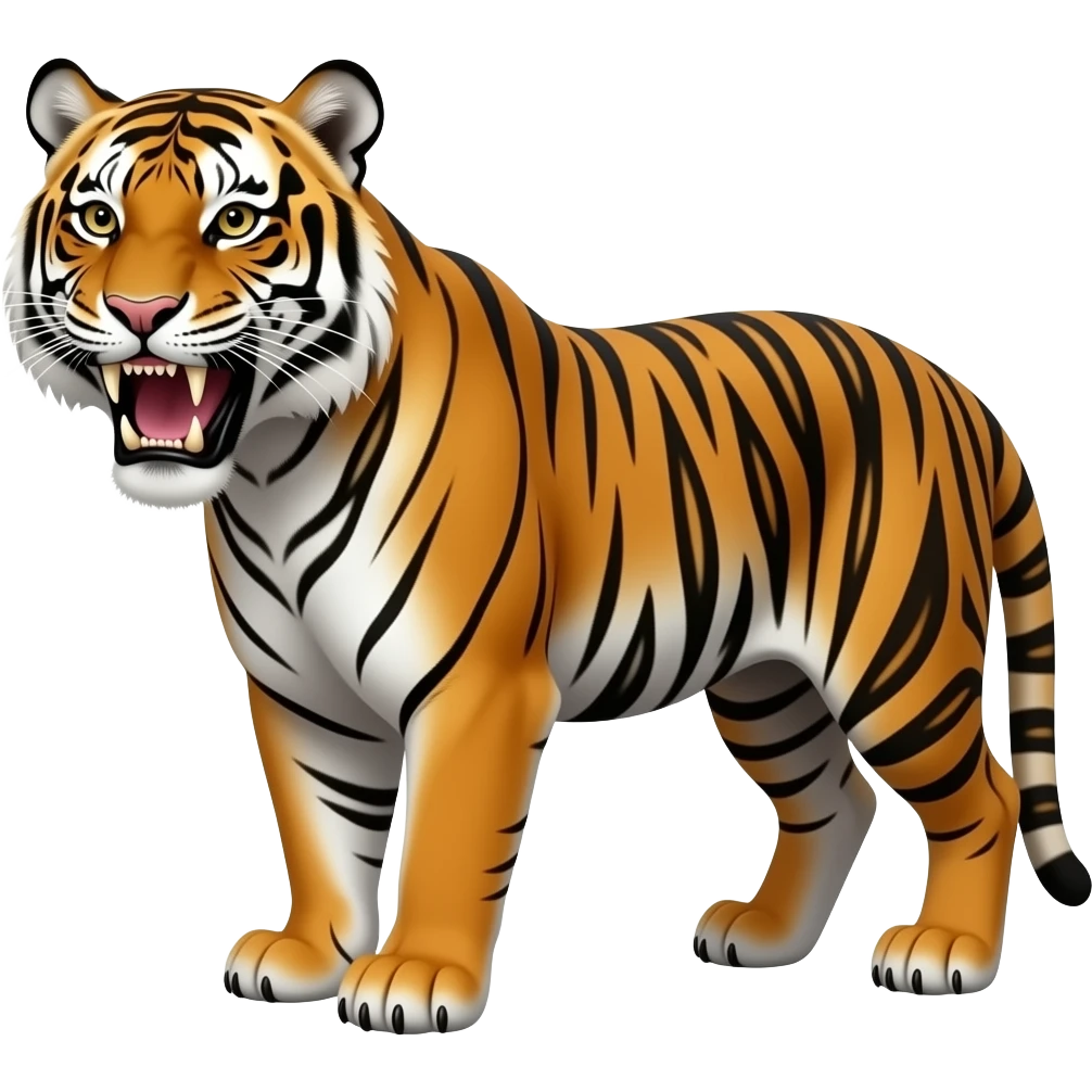 long teeth tiger emoji