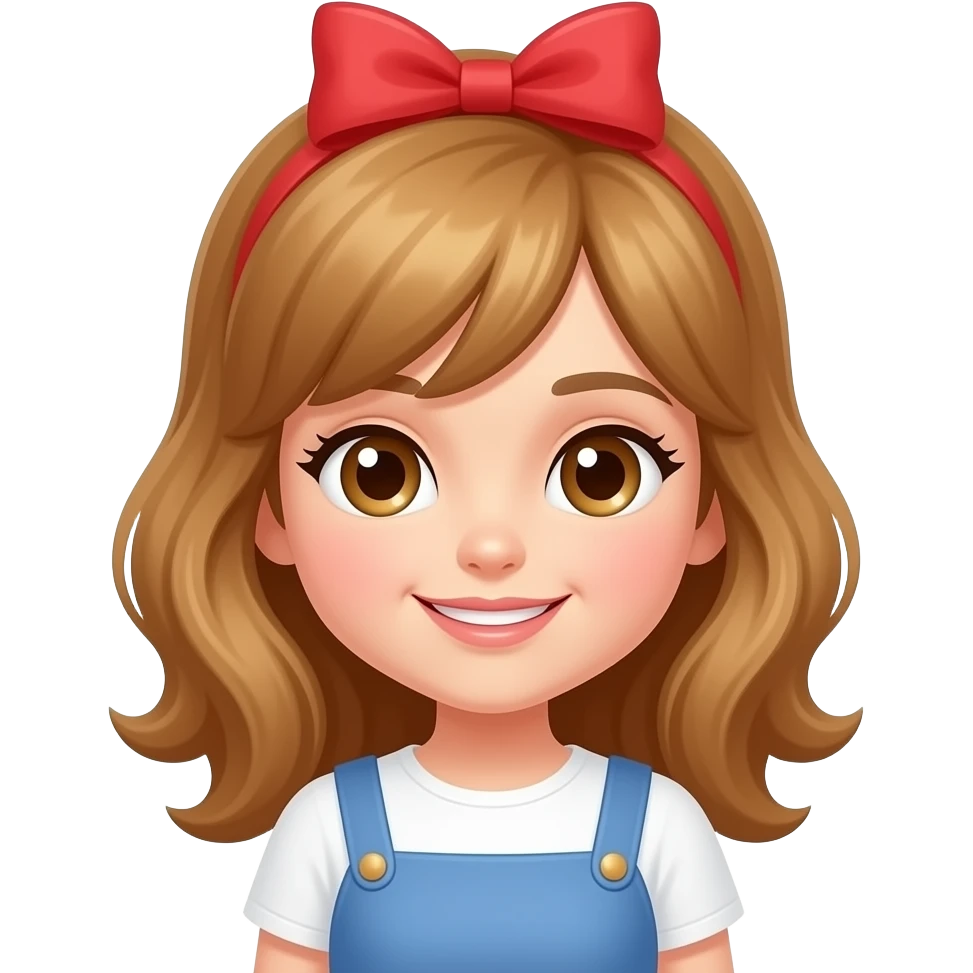 Girl with a bow emoji