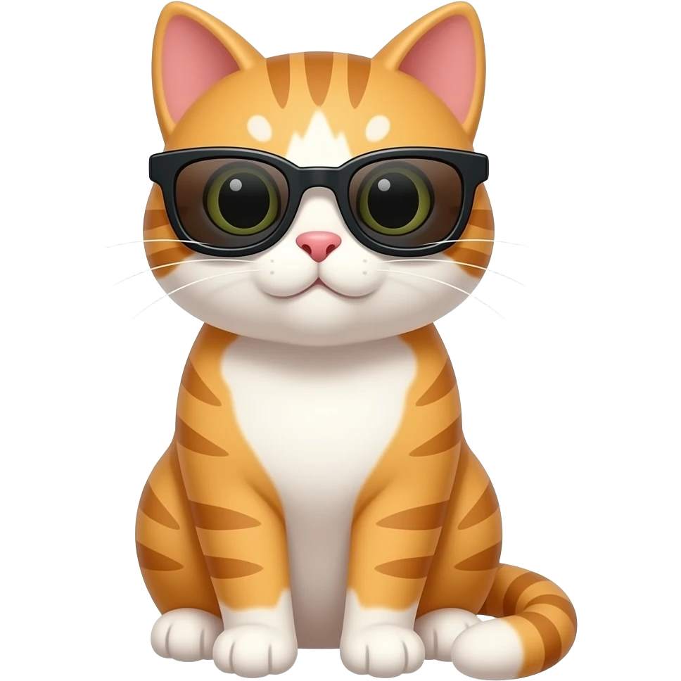 Cat wearing sunglasses emoji