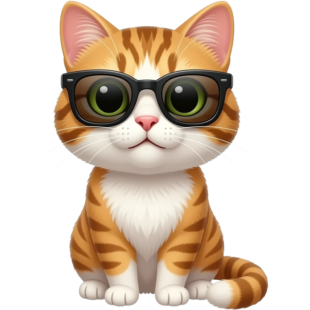 Cat wearing sunglasses emoji