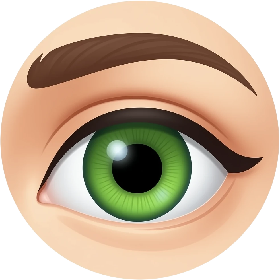 green eye  woman pupil emoji