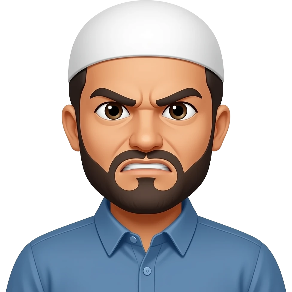 angry muslim man emoji