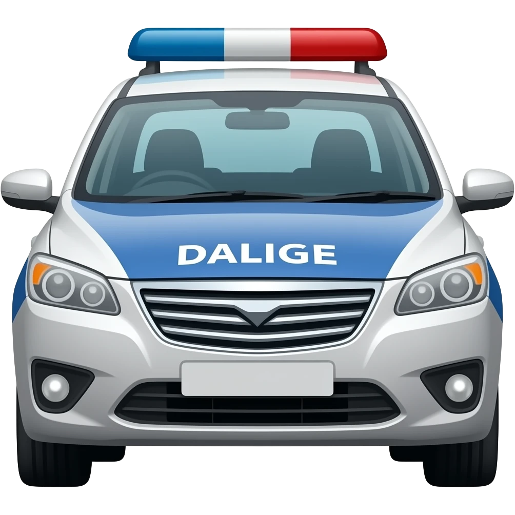 Indian police car hatchback emoji