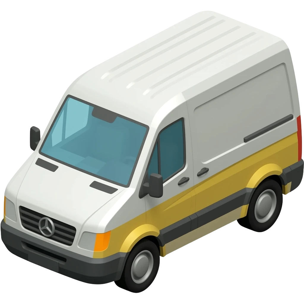 Lowpoly van emoji