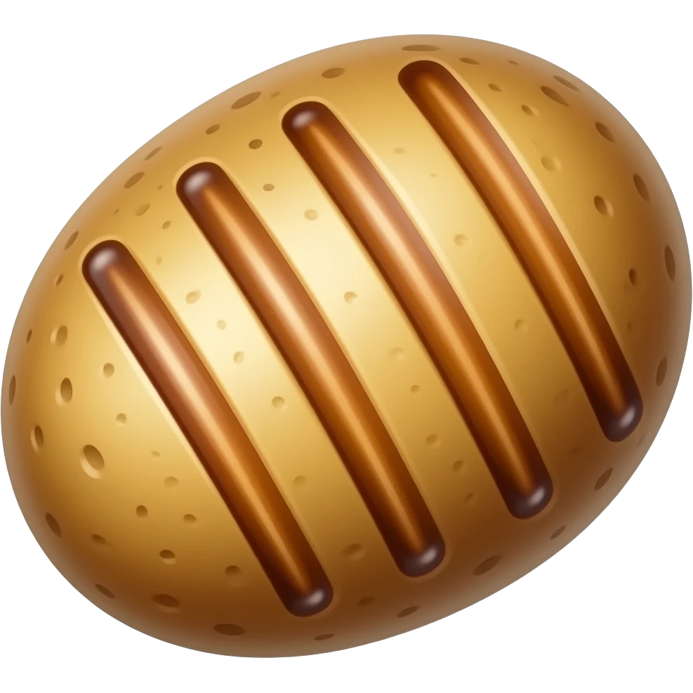 patate grigliate viste dall'alto emoji