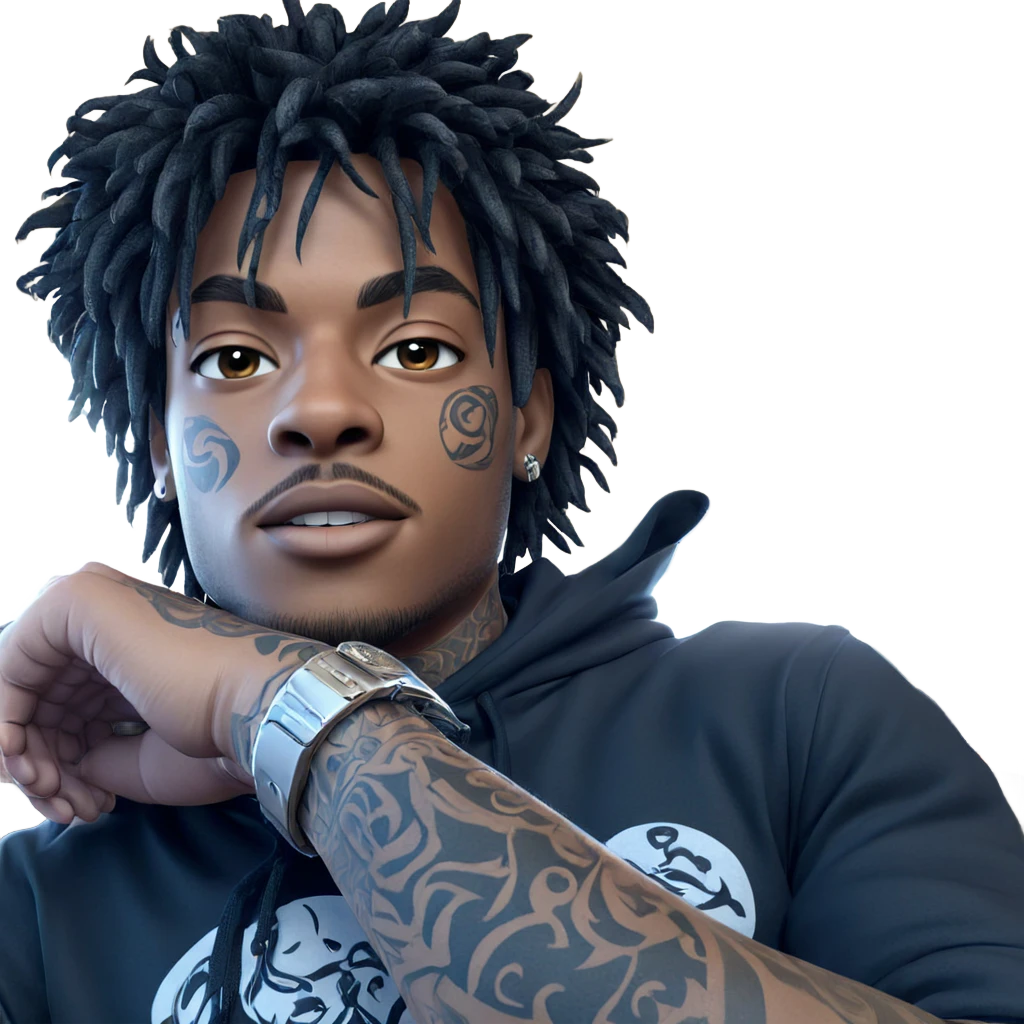 handsome boy with tattoos emoji