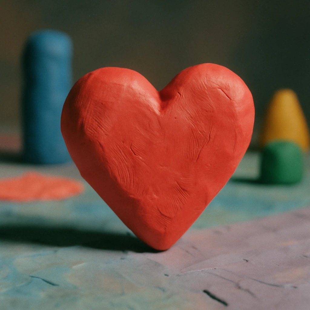 heart, claymation style emoji