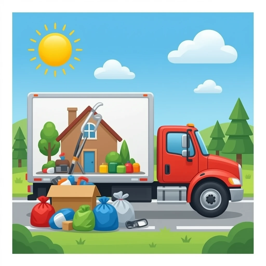 junk removal household goods with a truck emoji