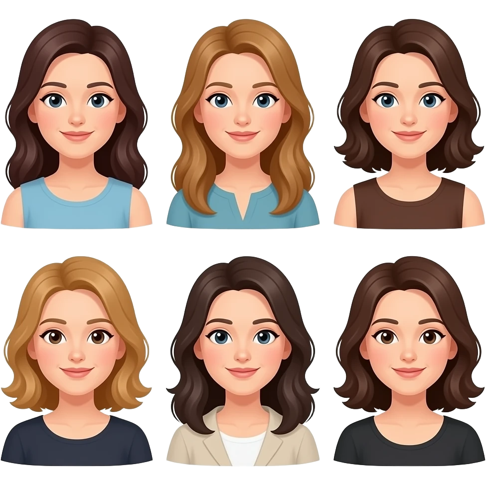 7 women emoji