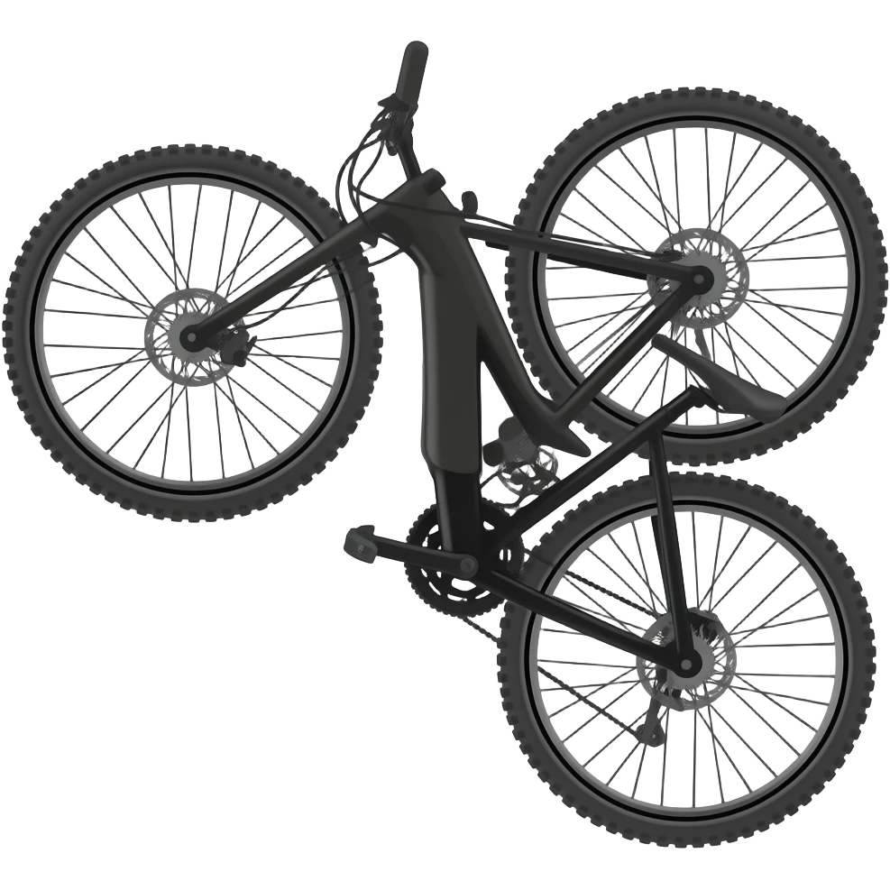 E-bike wheelie black sillohette no person emoji