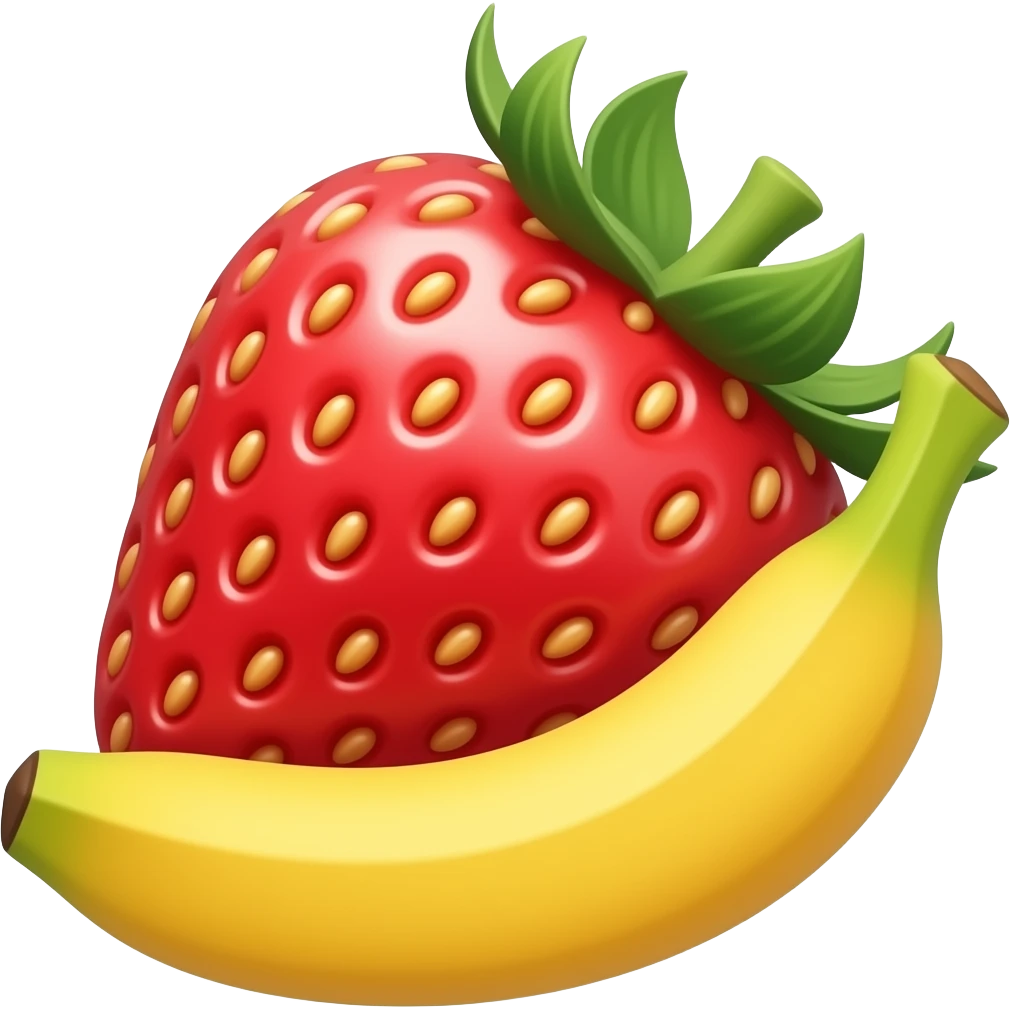 strawberry banana emoji