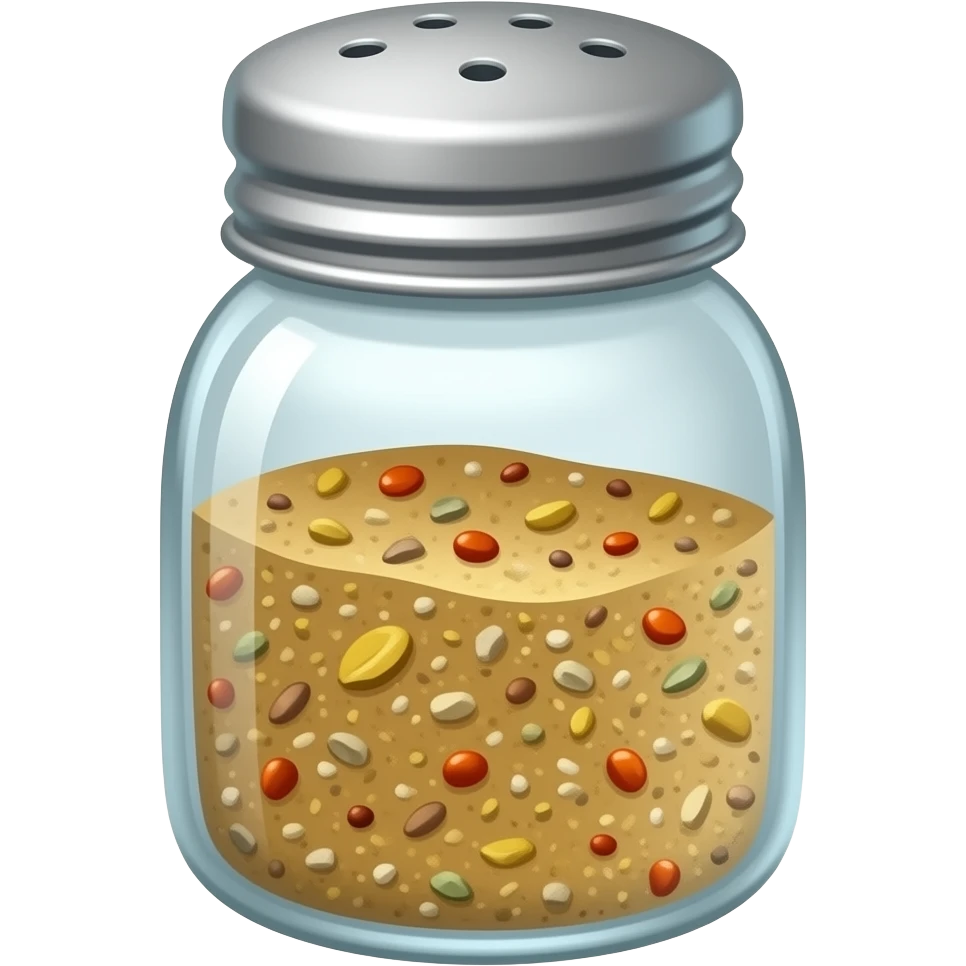 Grinded Spice Blend in a salt container emoji