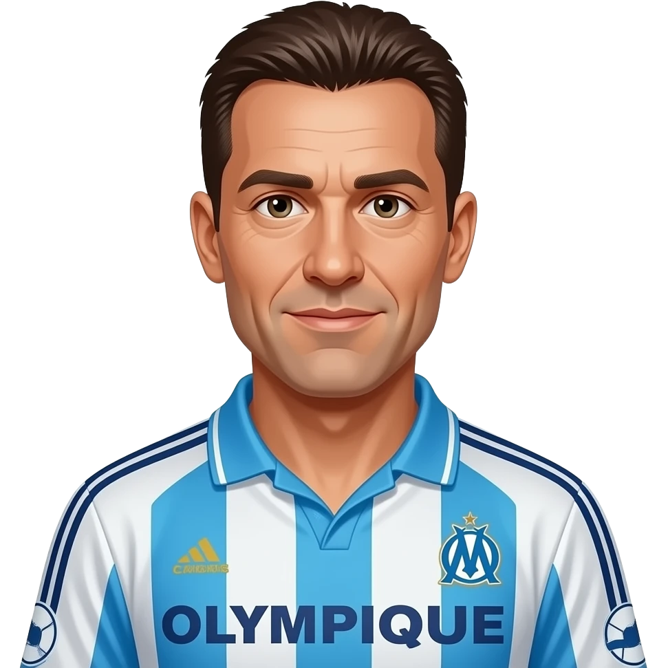 eric cantona in olympique de marseille jersey emoji