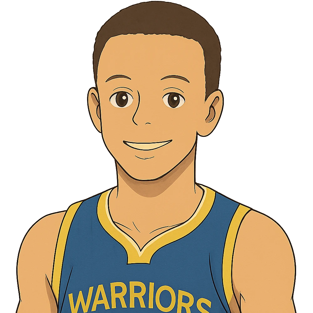 Stephen Curry without a beard emoji