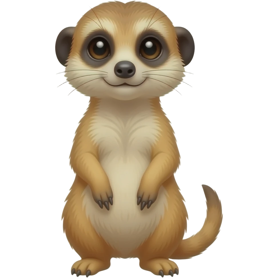 Can you make a blushing meerkat emoji