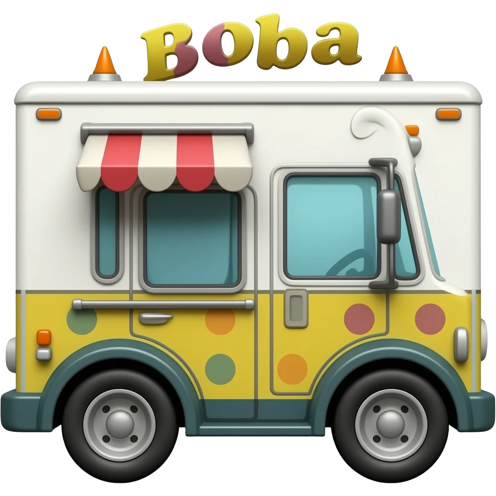 Boba truck emoji