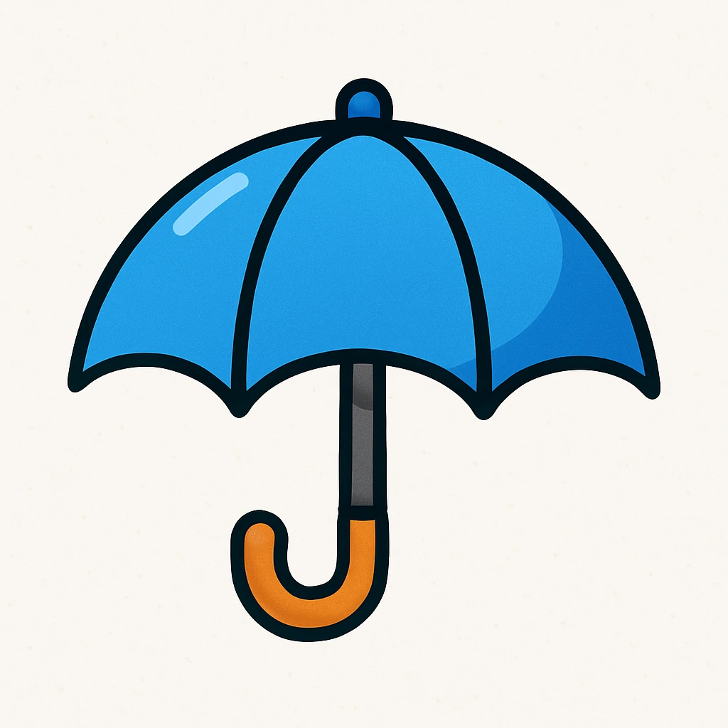 blue umbrella emoji emoji
