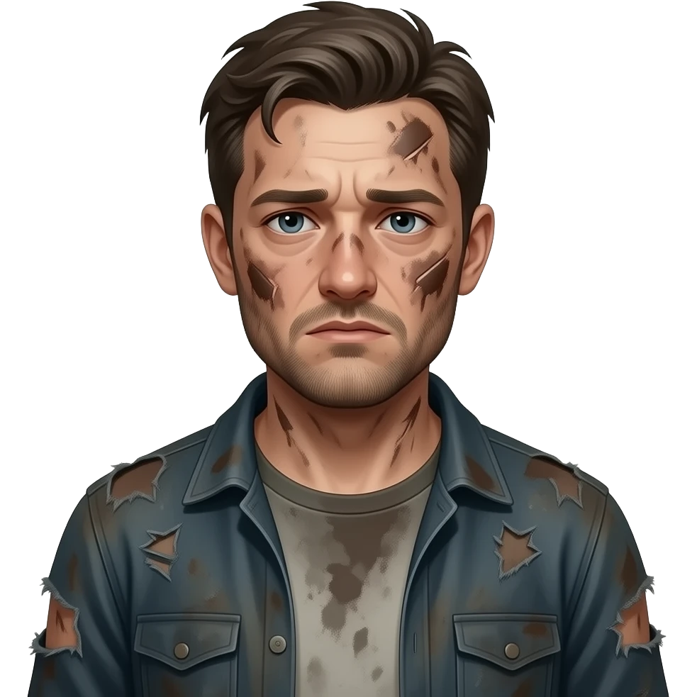 smelly dirty looking guy emoji