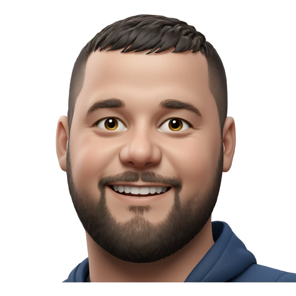 smiling boy with beard emoji