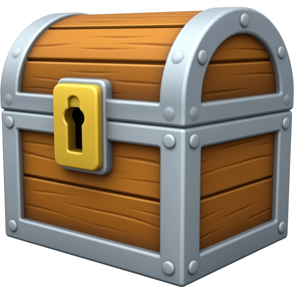 create a tresure schest in the noto color  font sityle closed emoji