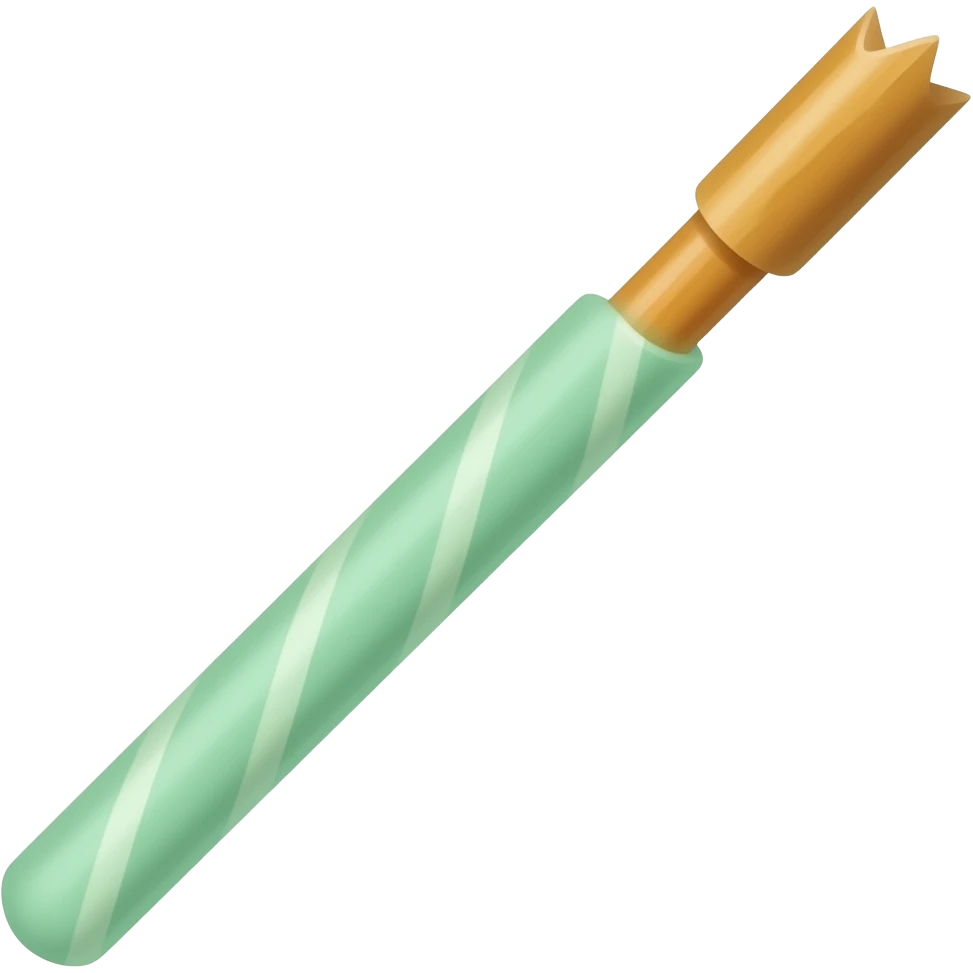 Mint one Pocky stick not biten emoji