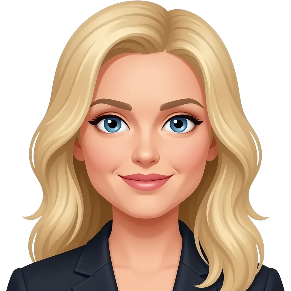 a celeberity with golden hairs emoji