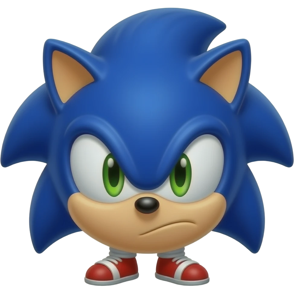 Sonic the hedgehog’s head emoji