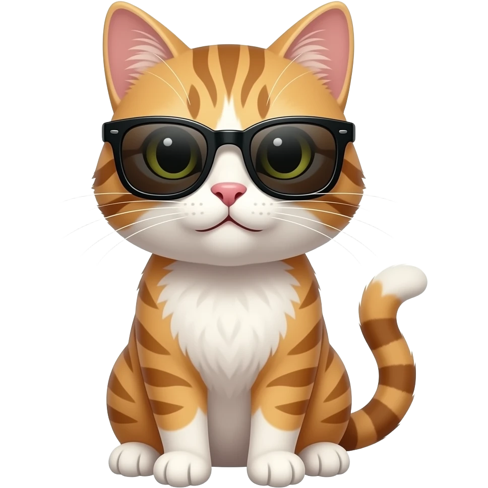 Cat wearing sunglasses emoji