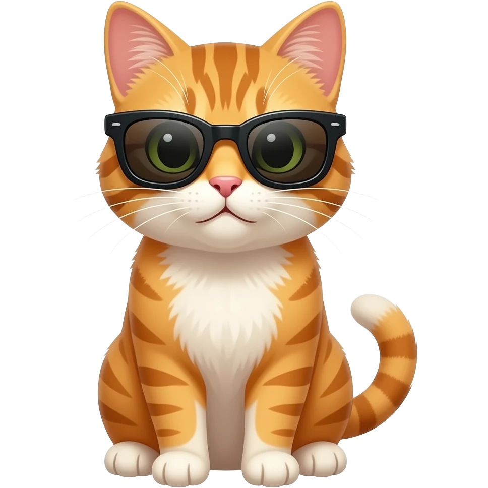 Cat wearing sunglasses emoji
