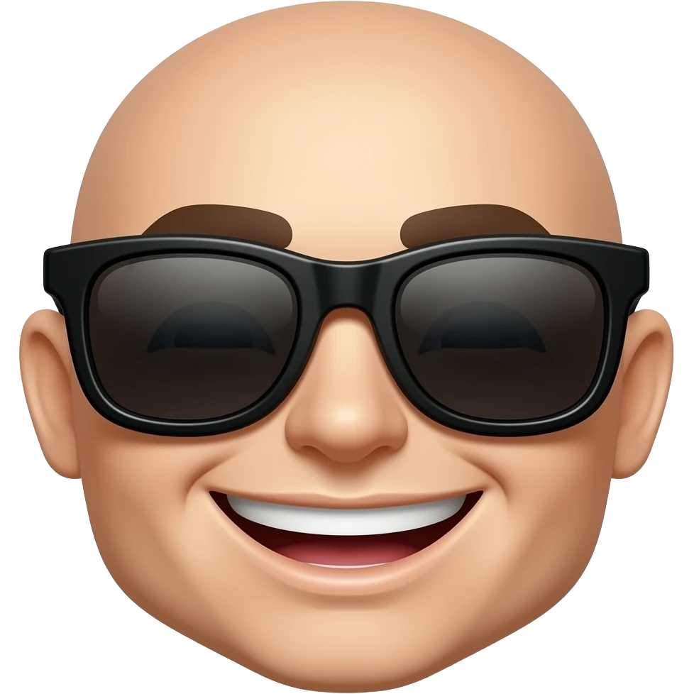 emoji with sunglasses emoji