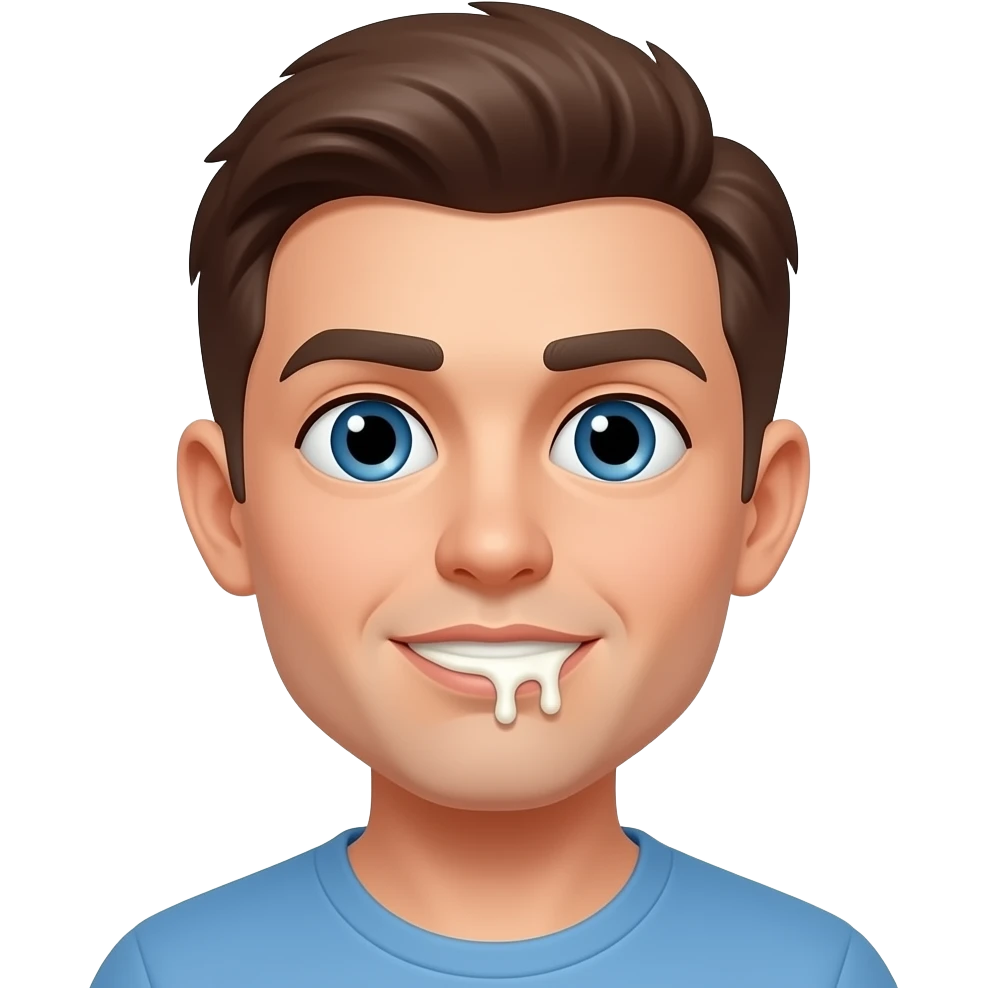 Sucking and creamy  in mouth emoji