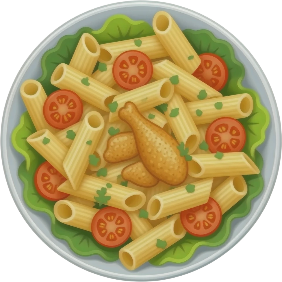 chicken pasta salad emoji
