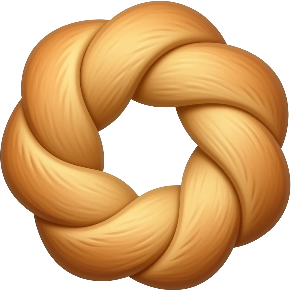 braided pastry emoji