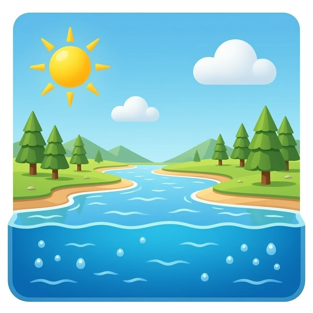 синяя (соленая) вода вытесняет голубую (пресную). emoji