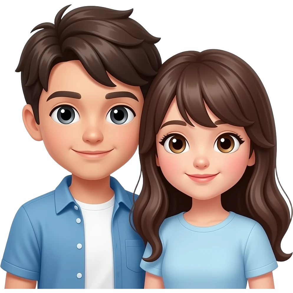 boy boy with girl love emoji