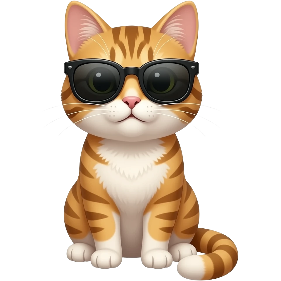 Cat wearing sunglasses emoji