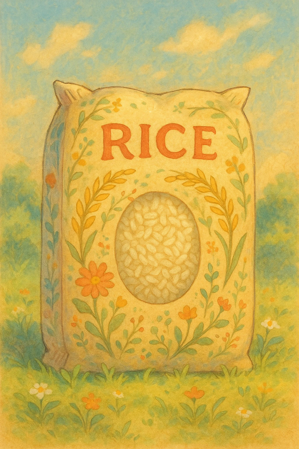 packet of rice emoji