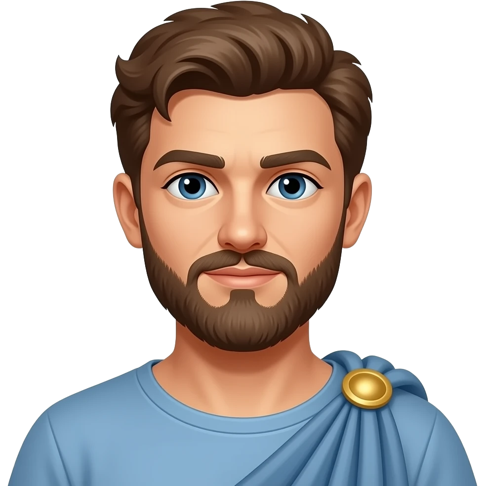 Young ancient Greek male emoji